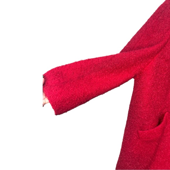 VTG Red Hockanum Fabrics Boucle Wool Coat See Measurements in Listing - Picture 4 of 13